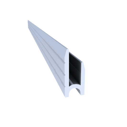 1/8-inch Aluminum Groove Extrusion, 10 Feet Length