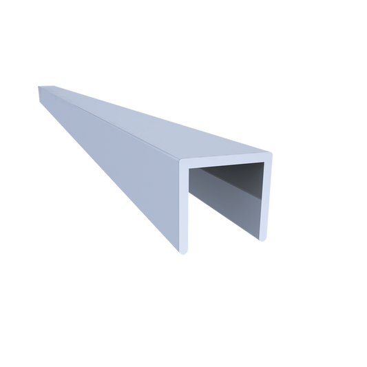 3/8-inch Aluminum U-Cap Extrusion, 10 Feet Length