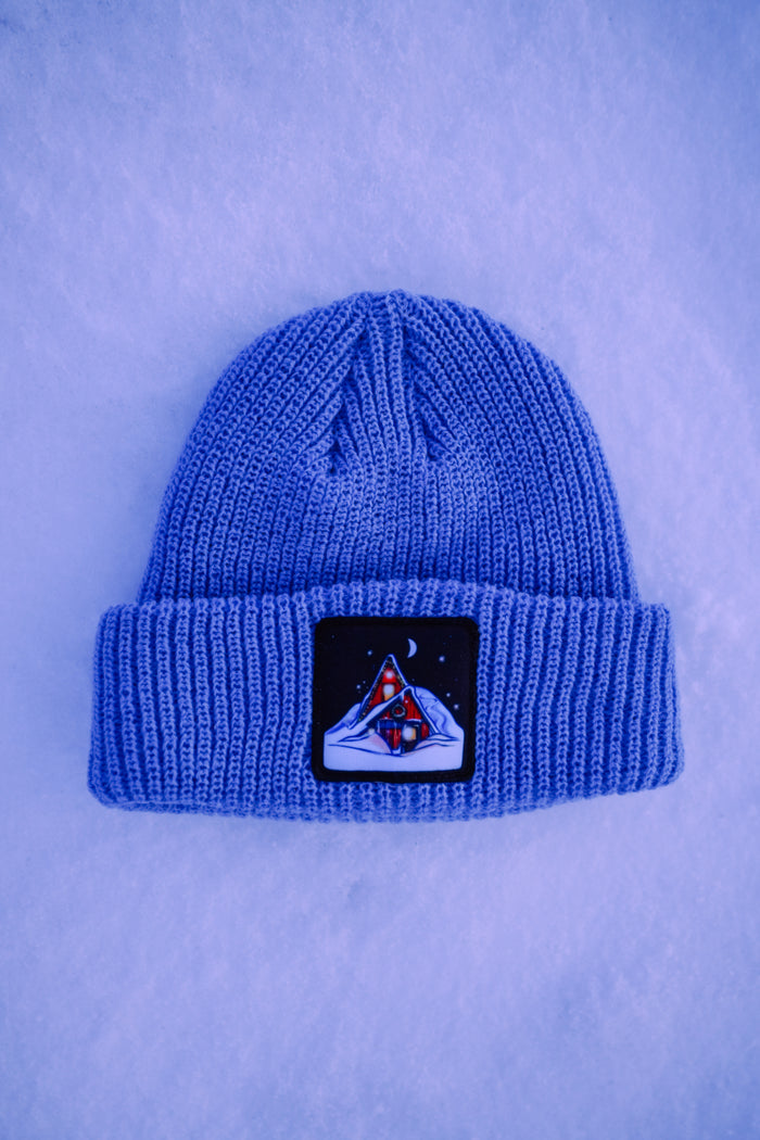 A Frame // Storm Blue Beanie