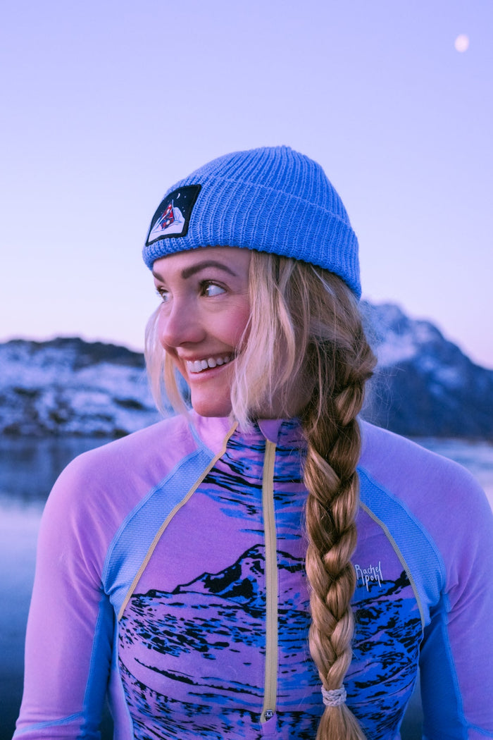 A Frame // Storm Blue Beanie