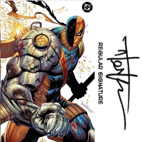 Absolute Batman#21 Deathstroke VIRGIN VARIANT Signed By Tyler Kirkham W/COA