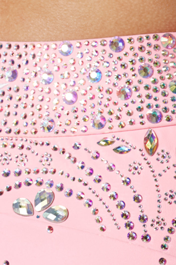 Action Crystal Couture Skirt in Orchid Pink - Special Order