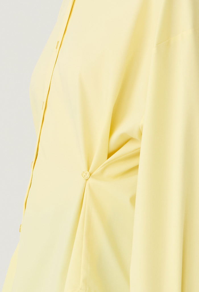 Adjustable Waist Button-Down Shirt