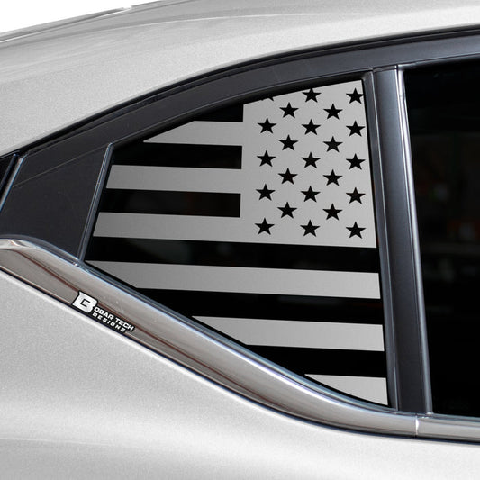 Quarter Window American Flag Vinyl Decal Stickers Fits Nissan Sentra 2020 - 2025 - Bogar Tech Designs