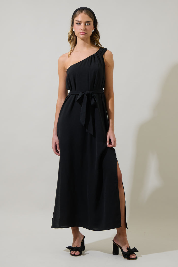 Ariane One Shoulder Maxi Dress
