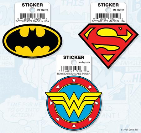 ATA-BOY DC LOGO 9 STICKER PACK (NET) FOC August 31, 2026