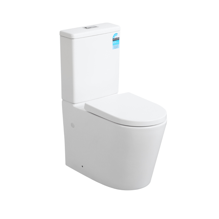 Avis Rimless Toilet Suite 655*385*870mm(Matte White/Matte Black)