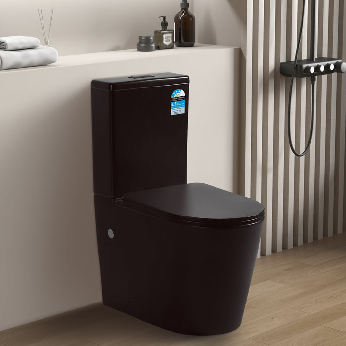 Avis Rimless Toilet Suite 655*385*870mm(Matte White/Matte Black)