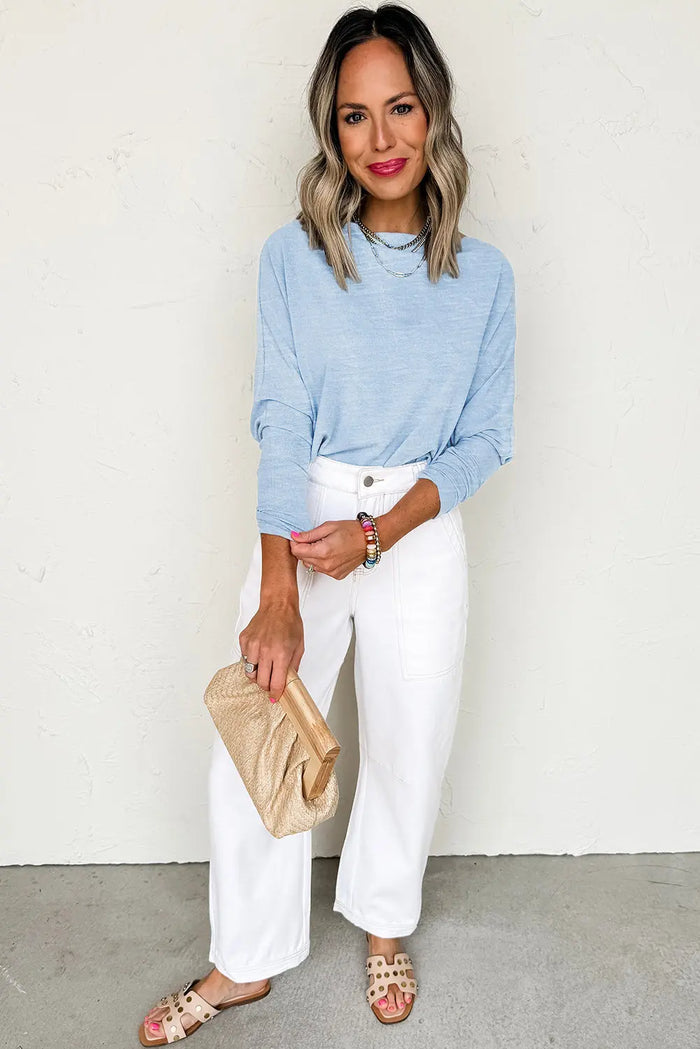Batwing Long Sleeve Top - Tops/Long Tops