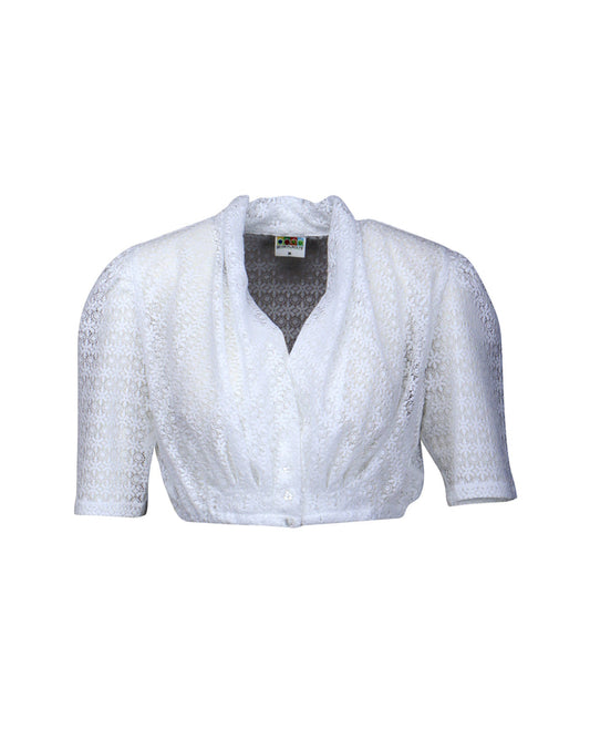Berwin Lace Dirndl Blouse, White