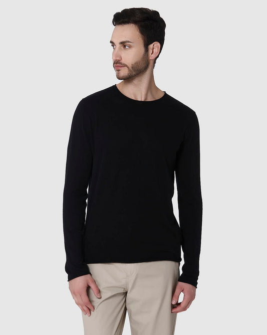 Black Crew Neck Pullover