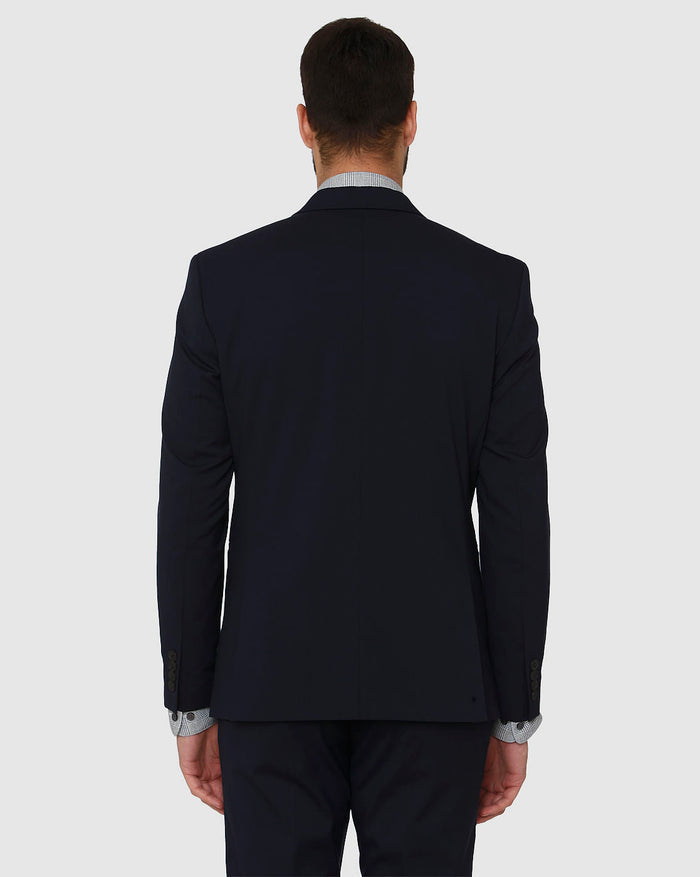 Blue Double Button Slim Fit Formal Blazer
