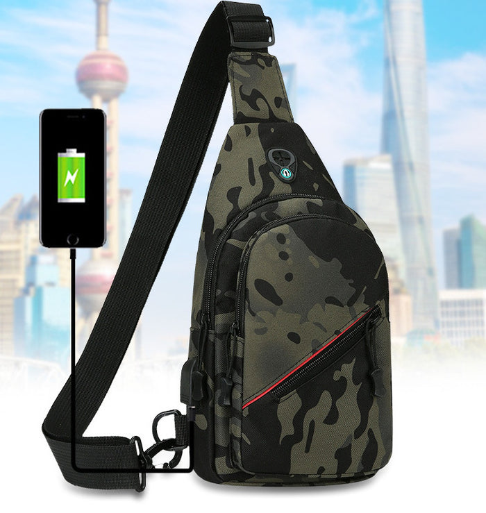 BM041 - Multifunctional USB Messenger Bag
