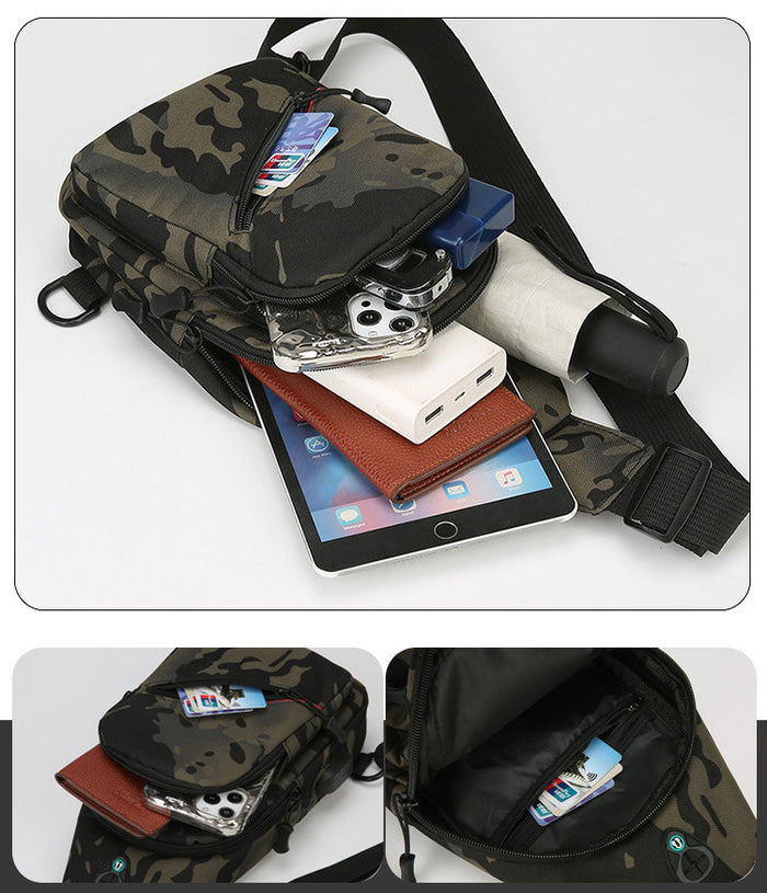 BM041 - Multifunctional USB Messenger Bag