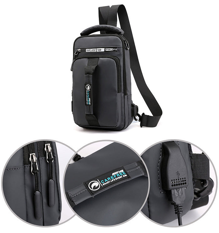 BM043 - Multi-functional Men's Crossbody Bag