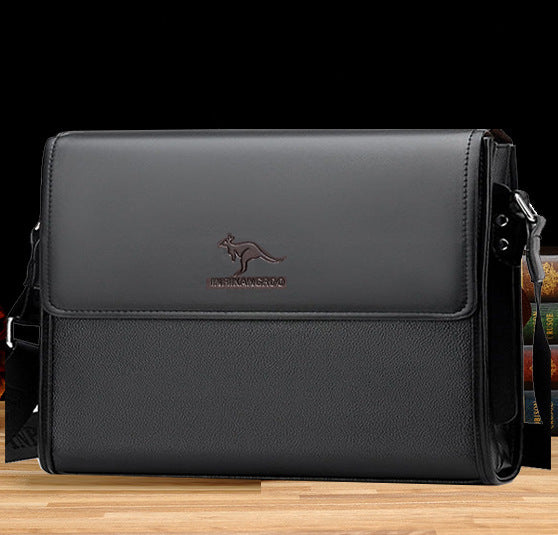 BM044 - Genuine Leather Men's Premium Messenger Bag