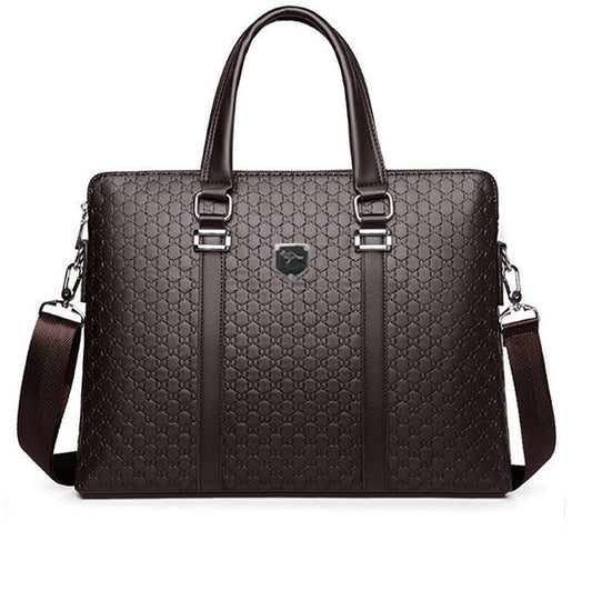 BM051 - Retro Genuine Leather Brown Men's Messenger Bag