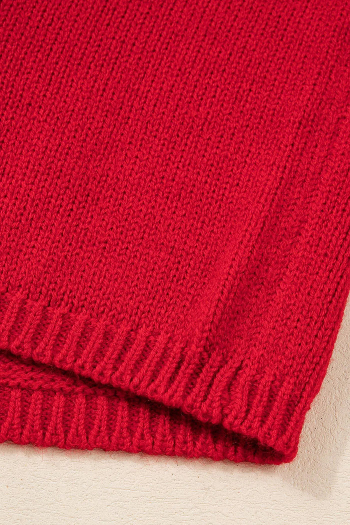 Bow Backless Bubble Sleeve Sweater - Sweaters & Cardigans/Sweaters