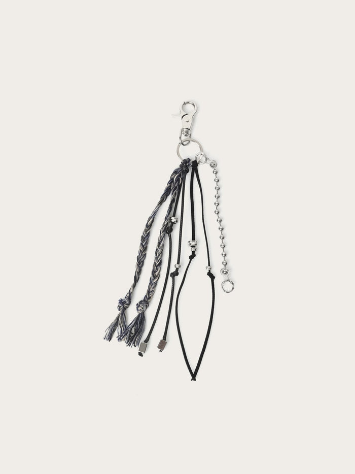 Braided Multi Charm Keyring