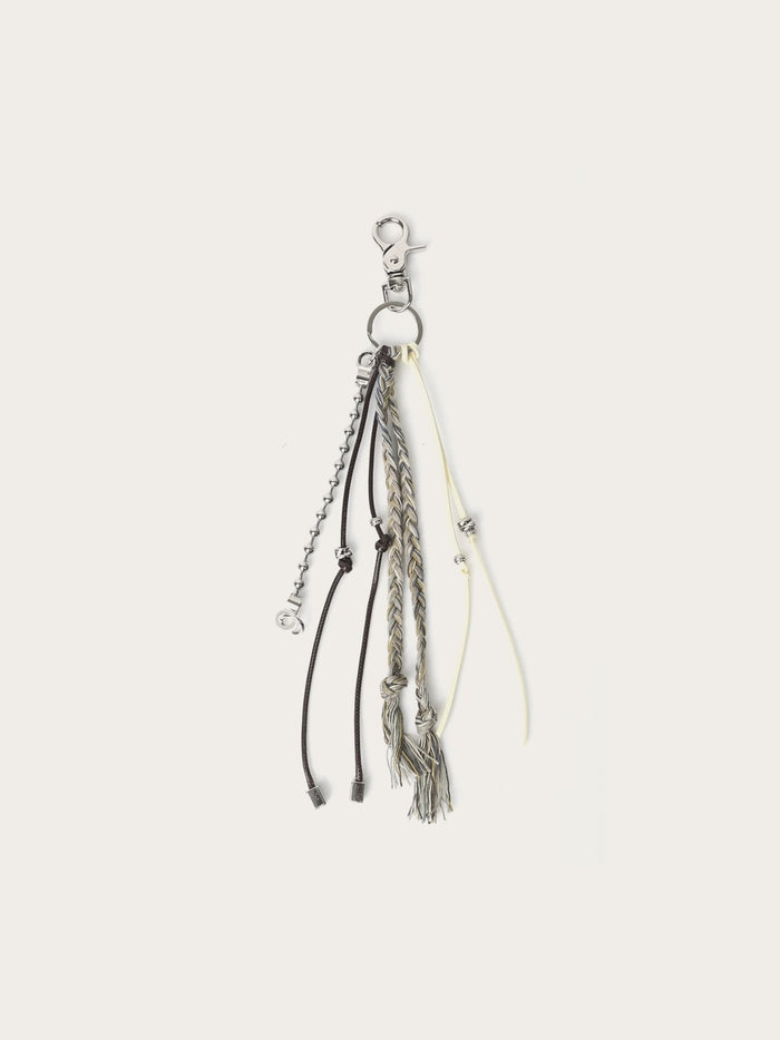 Braided Multi Charm Keyring