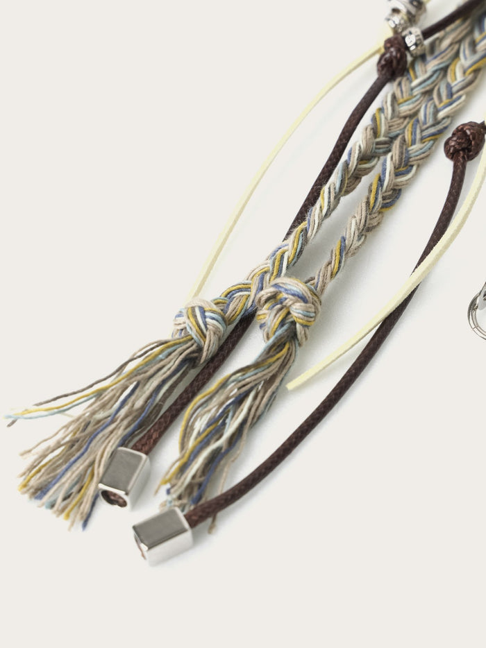 Braided Multi Charm Keyring
