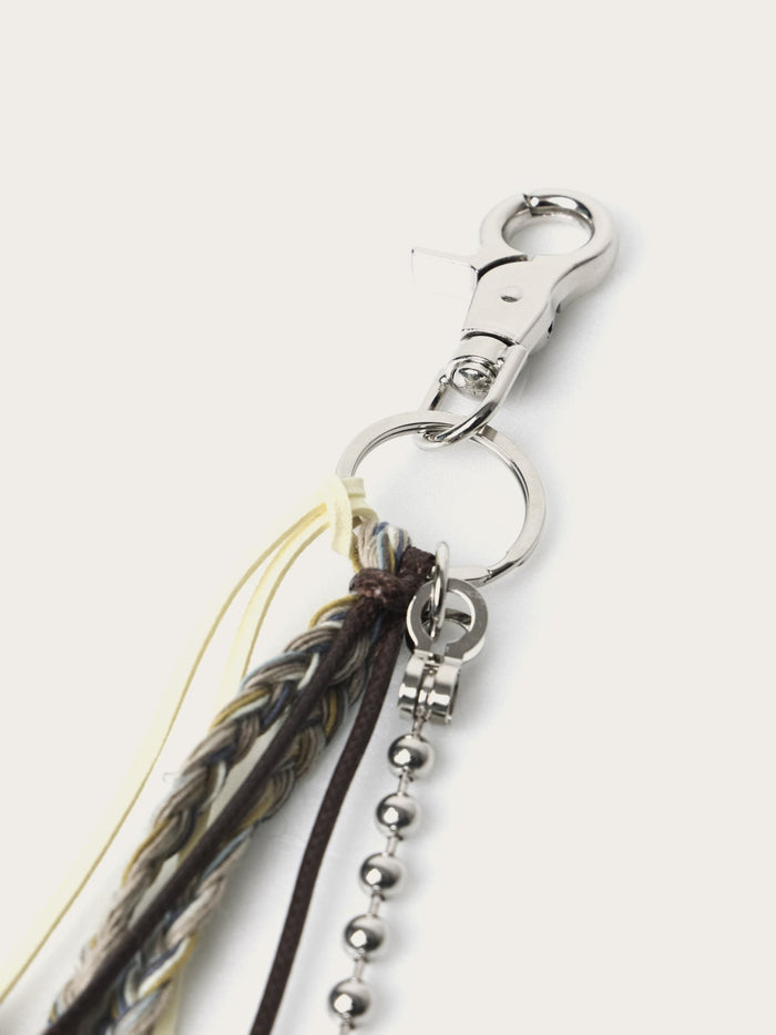 Braided Multi Charm Keyring