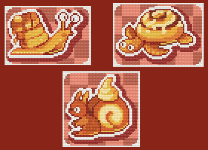 Breakfast Friends | Minis | Pixel Charted