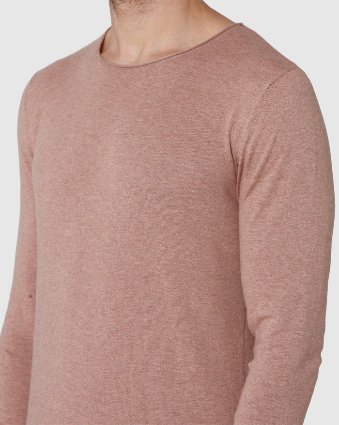 Brown Crew Neck Pullover