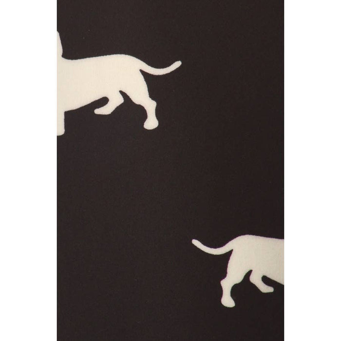 Buttery Soft High Waist Dachshund Capri Leggings