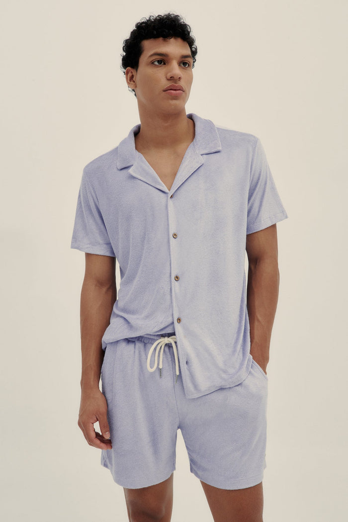 Camisa Terry Lavanda - Polonio Uruguay