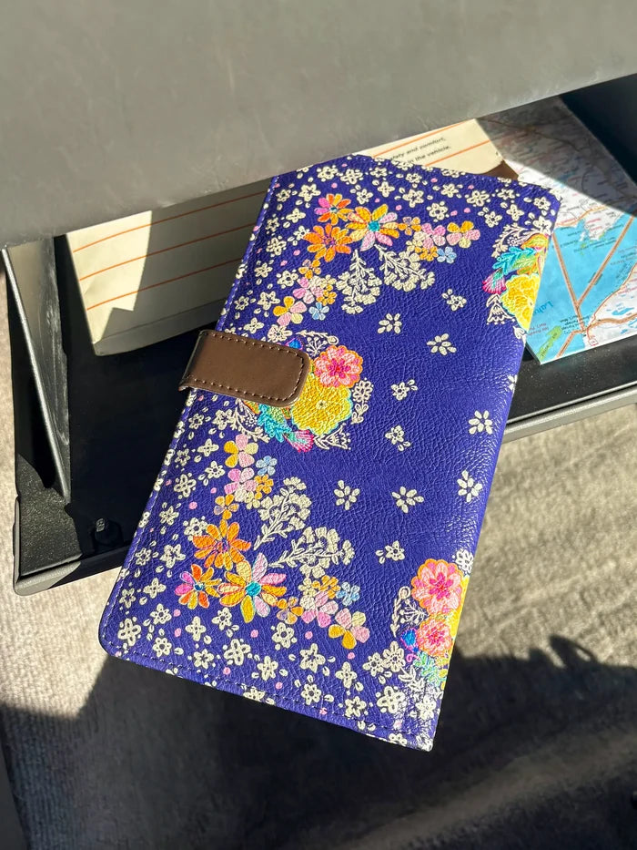 Car Document Holder - Tropic Bandana Navy-view 3
