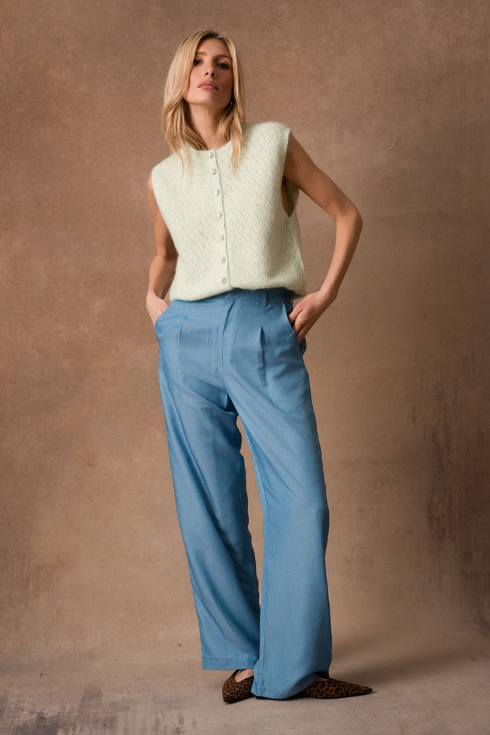 Cardigan Yolande - Vert clair