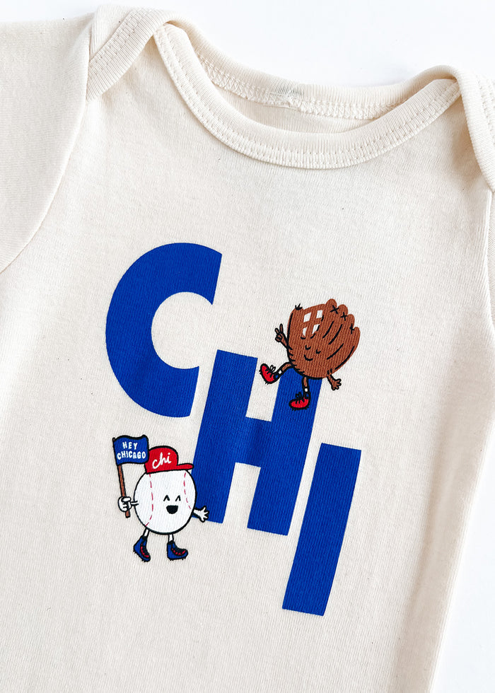 Chi Baseball Game Day Buddies Onesie