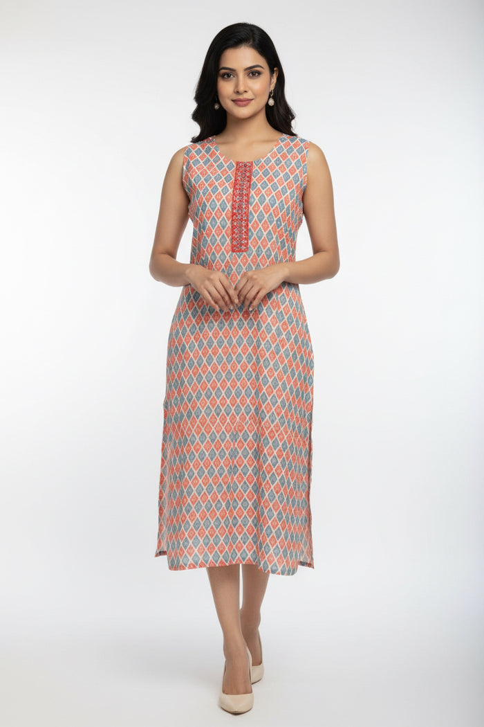 Chiffon kurti with sequin work - Kurti Connection USA