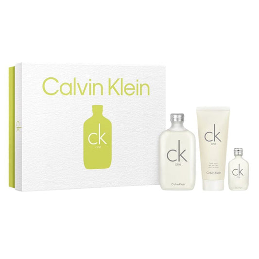 CK One by Calvin Klein Unisex 3.4 oz EDT gift set 3PC