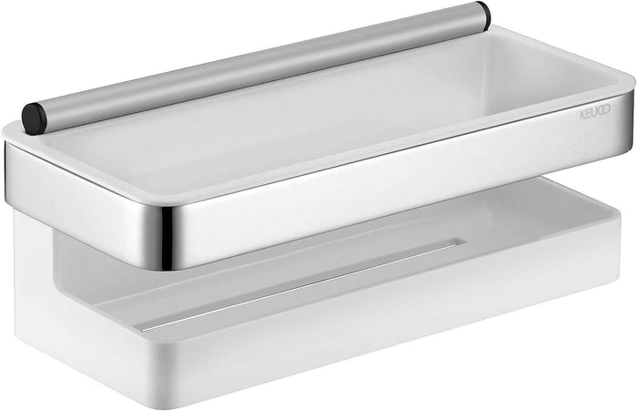 Collection Moll Shower Basket with Squeegee and Detachable Synthetic Insert - Keuco