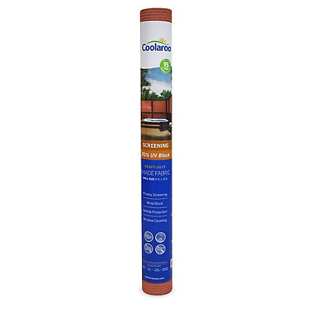 Coolaroo Shade Fabric, Medium, Terracotta, 6ft x 15ft