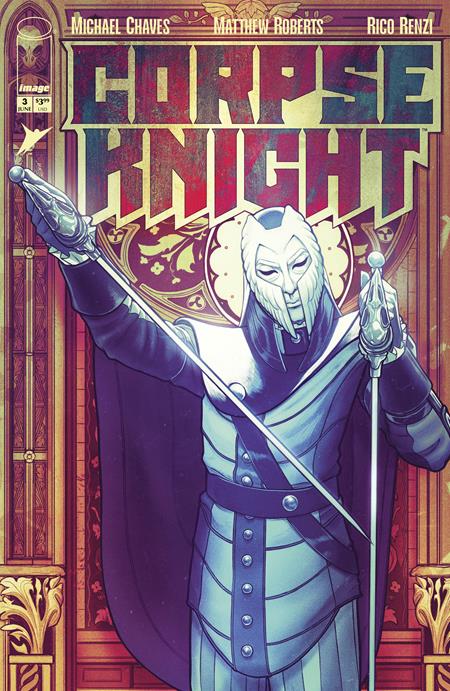 CORPSE KNIGHT #3 (OF 6) CVR D INC NIMIT MALAVIA STAINED GLASS VAR