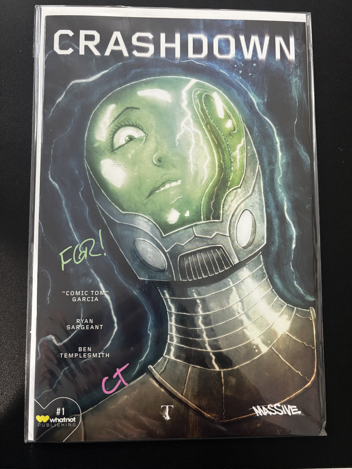 CRASHDOWN #1 SIGNED BY TOM GARCIA AND RYAN SARGEANT W/ COA