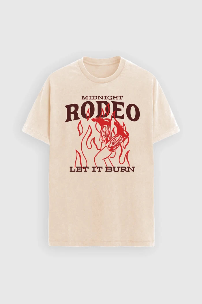 Cream Midnight Rodeo Tee Tees - Front