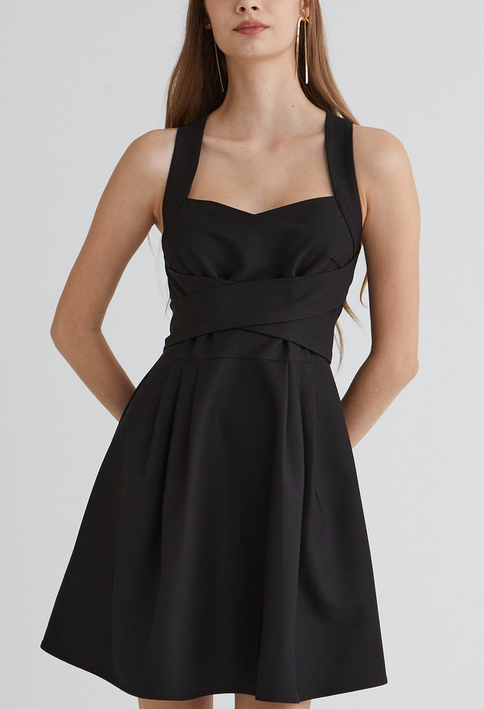 Crossed Charm Mini Dress
