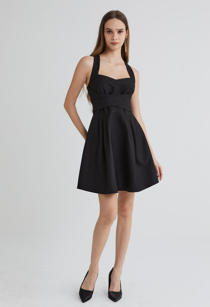 Crossed Charm Mini Dress