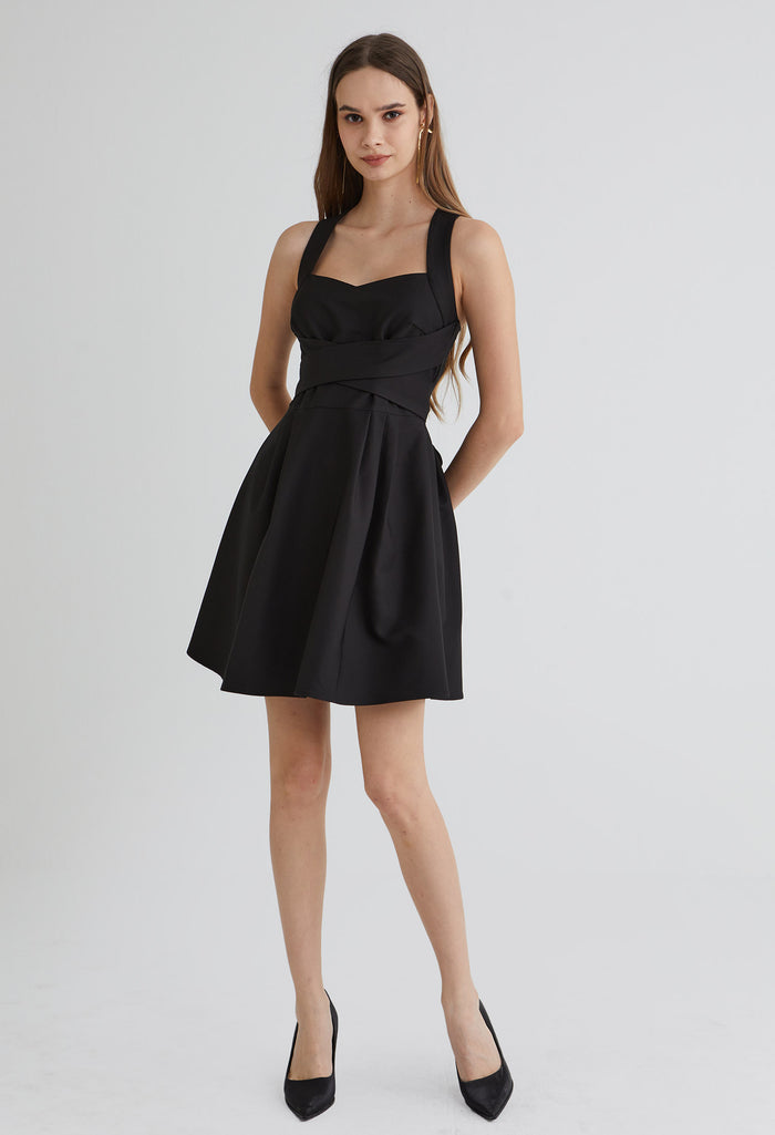 Crossed Charm Mini Dress