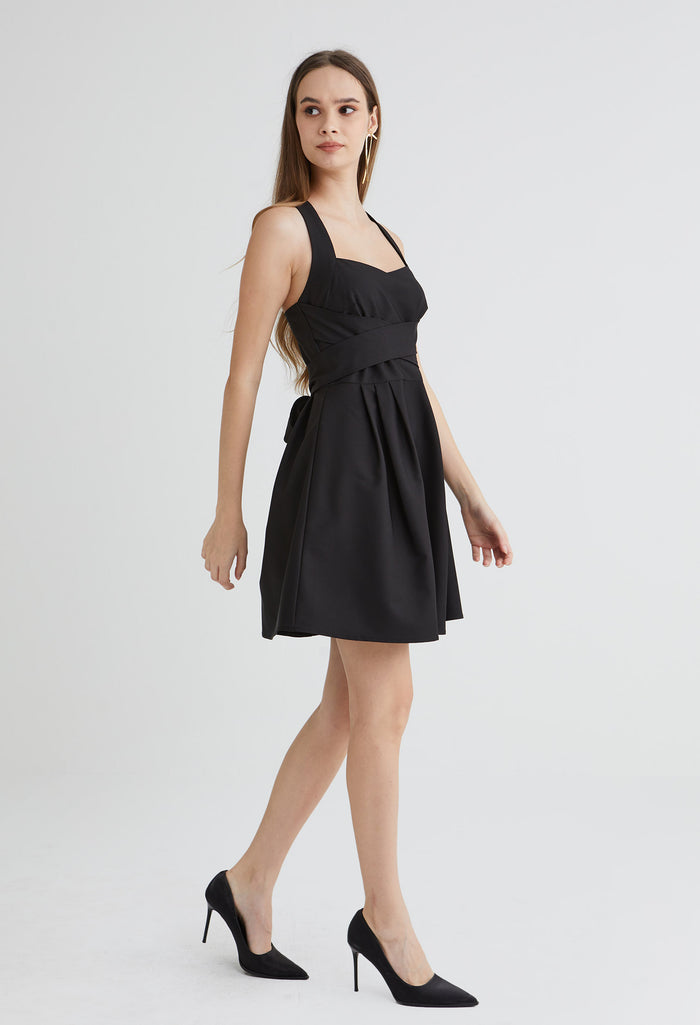 Crossed Charm Mini Dress