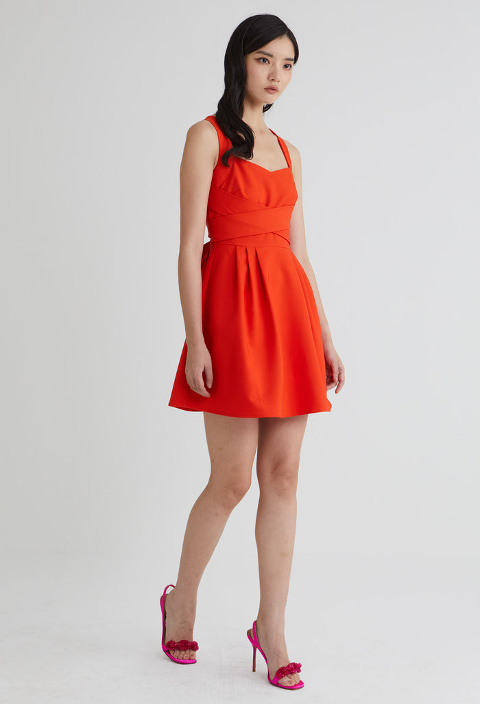 Crossed Charm Mini Dress