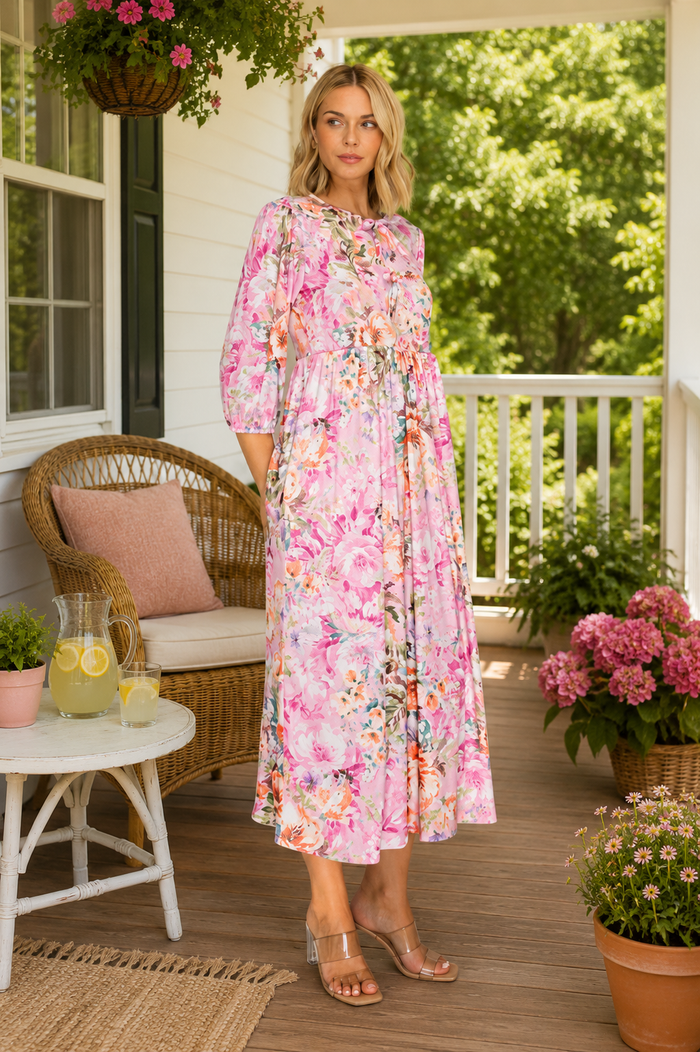 Crystal Pink Floral-Final Sale