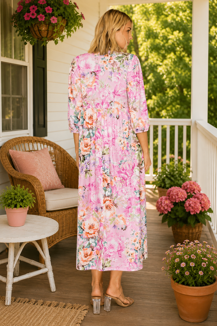 Crystal Pink Floral-Final Sale