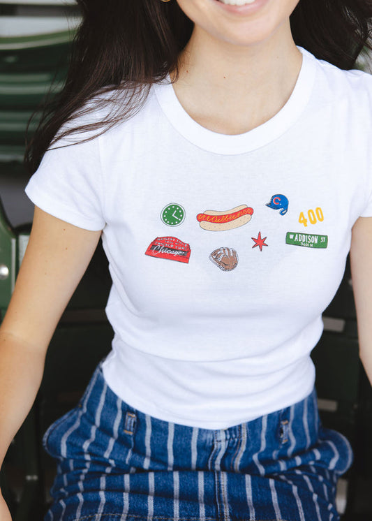 Cubs Icons Baby Tee