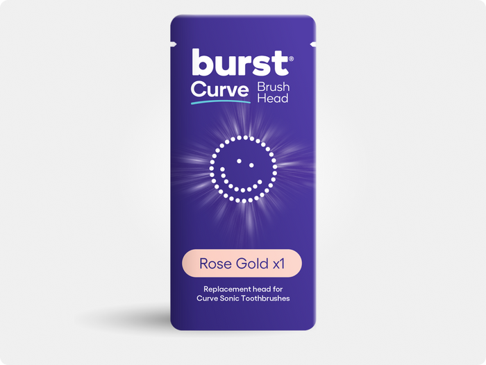 Color: Rose Gold; replacement toothbrush heads