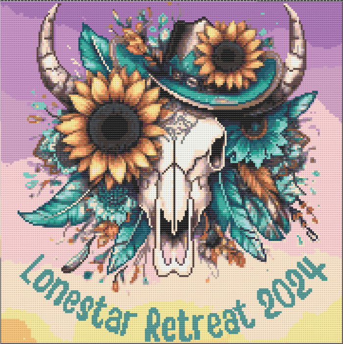 Custom "The Lonestar Retreat" Cross Stitch